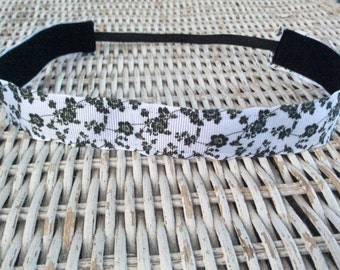Black Flower Headband - Headband for Girls - Headband for Women - No Slip Headband - Hair Bands for Girls - Girls Hair Accessory - Gifts