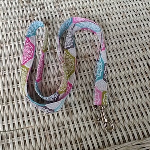 Pastel Fabric Lanyard, Nurses Lanyards, Badge Lanyard, Teacher Lanyard, Lanyard Necklace, Gifts for Her, Teacher Appreciation