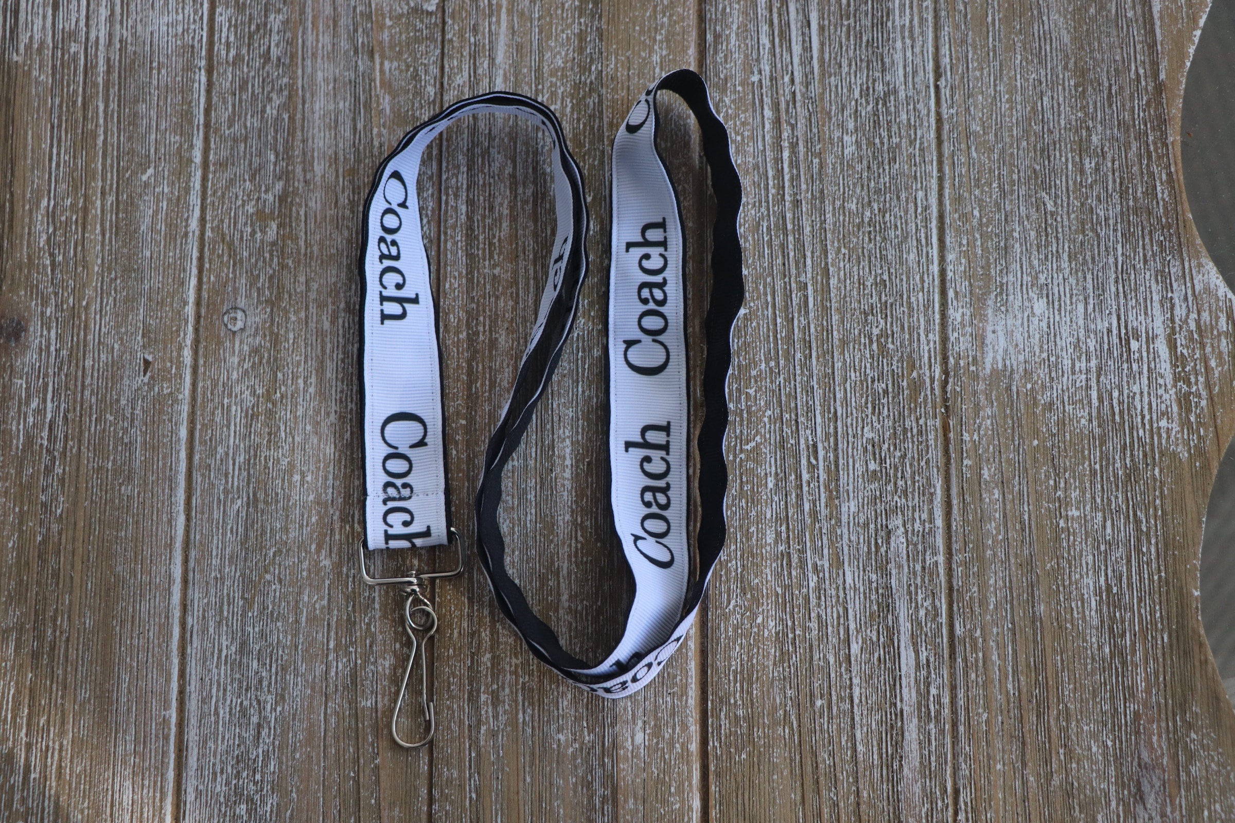 Coach Lanyard Badge Holder Lanyard Necklace Keychain Etsy