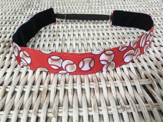 Red Softball Headband Sports Headband Headband For Girls Etsy