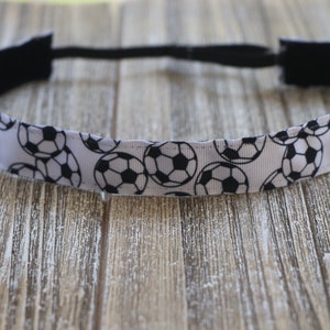 Soccer Ball Headband - Headband for Girls - Sports Headband - Headband for Women - Adjustable Headband - Girls Soccer Gift - Team Headband