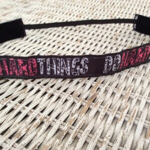 Do Hard Things Stirnband, Workout Stirnband, Stirnband für Frauen, Stirnband für Mädchen, No Slip Stirnband, Sport Stirnband, Bequeme Haarbänder
