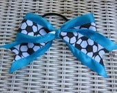Pink Soccer Hair Bow Soccer Ponytail Holder Hair Bows For Girls