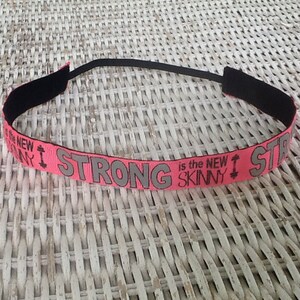 Stark ist das neue Skinny Stirnband, Sport Fitness Stirnband, Workout Stirnband, Stirnband für Frauen, rutschfeste Stirnband, Haarbänder für Mädchen