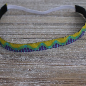 Purple Skinny Headband, Running Headband, No Slip Headband, Sports Headband, Adjustable Headband, Workout Headband, Gifts for Girls