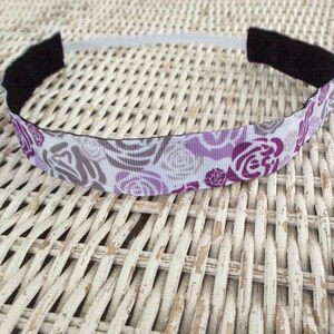 Purple Rose Flower Headband, Headband for Girls,  Headband for Women, Sports Headband, Hair Bands for Girls, Hair Accessory