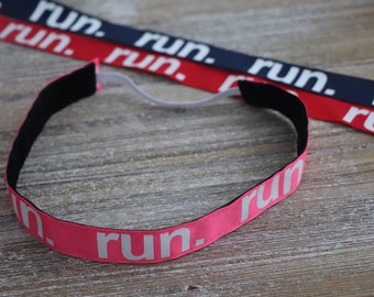 Damen Laufstirnband - Stirnband für Frauen - Stirnband für Mädchen - No Slip Stirnband - Verstellbares Stirnband - Haarband - Geschenke für Läufer