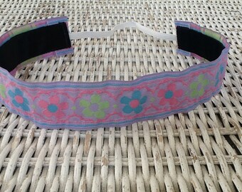 Purple Daisy Headband, Girls Fashion Headband, No Slip Headband, Running Headband, Sports Headband, Girls Hair Bands, Hair Accessory