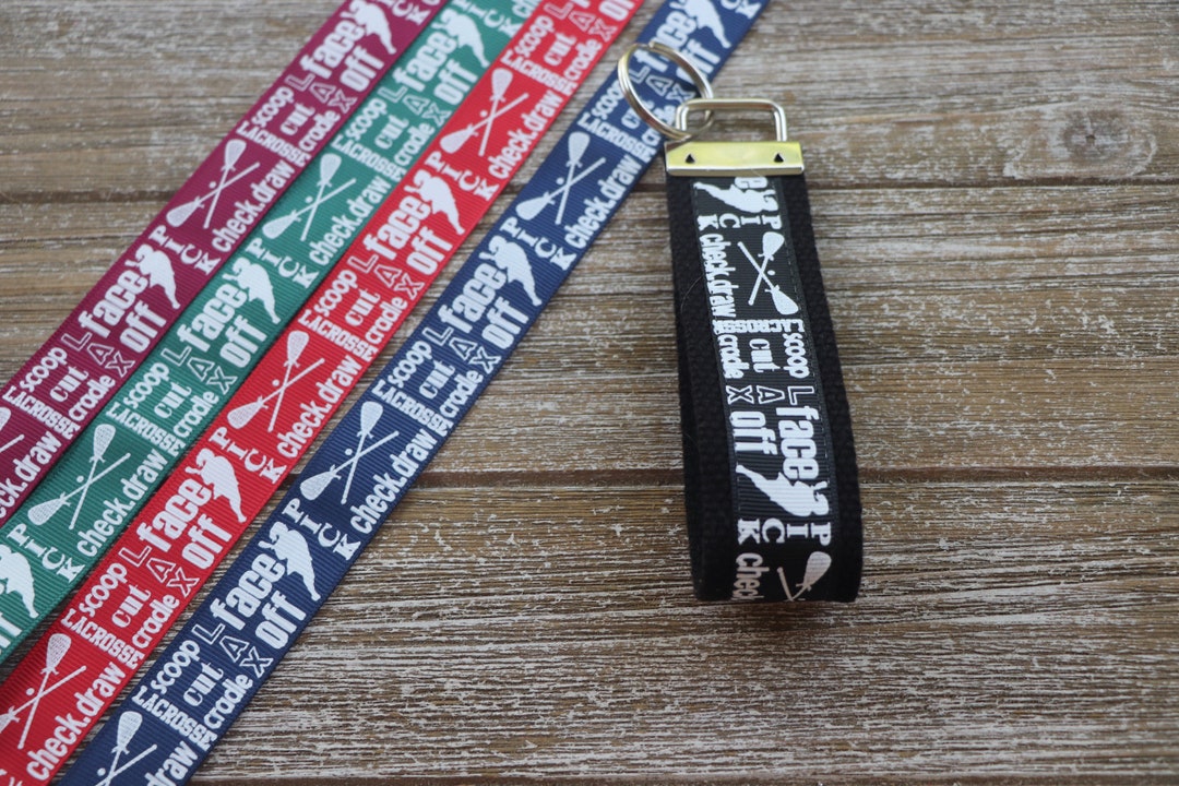 Lacrosse Keychain Keychains for Women Lacrosse Wristlet Etsy
