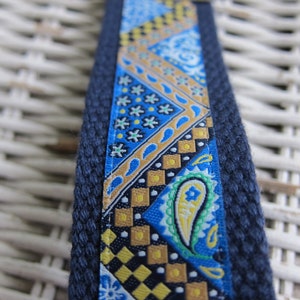 Blue Paisley Keychains, Paisley Key Fob, Keychains for Women, Keychains for Girls, Best Teacher Gifts, Gifts for Women, Paisley Key Fob image 2