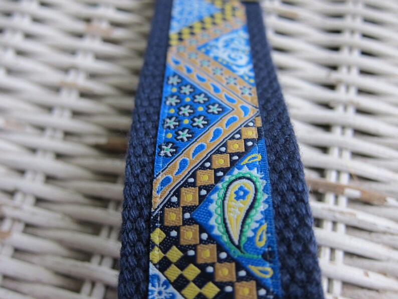 Blue Paisley Keychains, Paisley Key Fob, Keychains for Women, Keychains for Girls, Best Teacher Gifts, Gifts for Women, Paisley Key Fob image 2