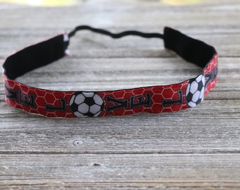 Love Soccer Headbands - Girls Soccer Gift - Sports Headband - Headbands for Girls - Headband for Women - No Slip Headband - Hair Bands