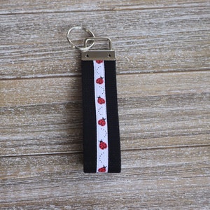 Lady Bug Keychain - Custom Key Fob - Wristlet Keychain - Lady Bug Key Fob - Best Teacher Gift - Gifts for Women - Gifts for Her - Accessory