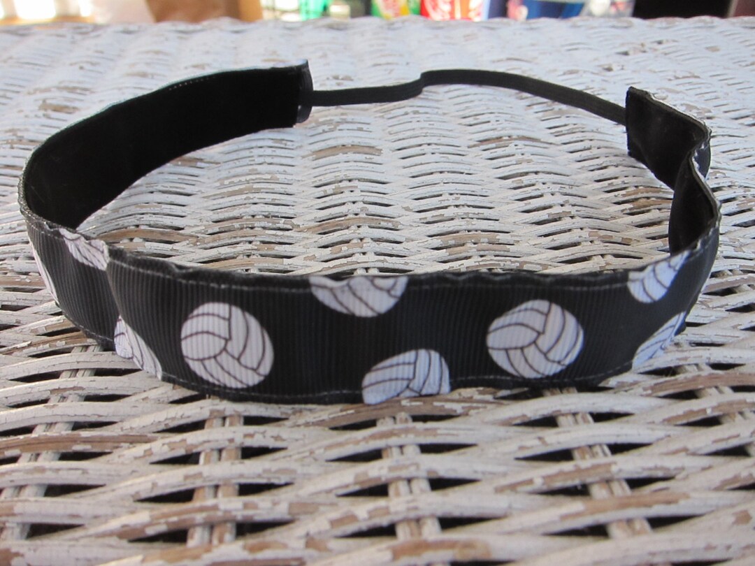 Black Volleyball Headband Women's Sports Headband Etsy