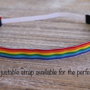 Rainbow Headband - Girls Headband - No Slip Headband - Adult Headband - Sports Headband - Adjustable Headband -  Hair Bands