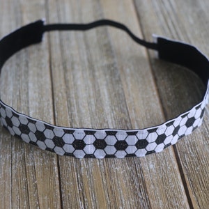 Soccer Ball Headband - No Slip Headband - Sports Headband - Adjustable Headband - Hair Bands For Girls - Soccer Gifts - Gifts for Girls