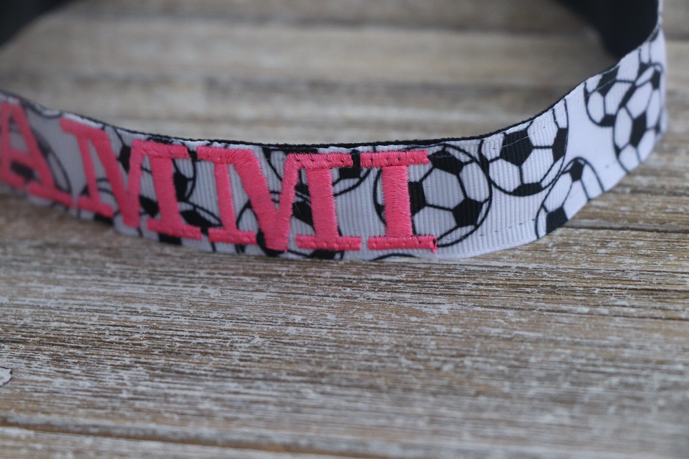 Personalized Soccer Headband Embroidery Headband Sports Etsy
