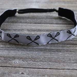 White Lacrosse Headbands, Hair Bands for Girls, Gifts for Her, Sports Headband, Lacrosse Gifts for Girls, Adjustable Headband, Gifts for Her