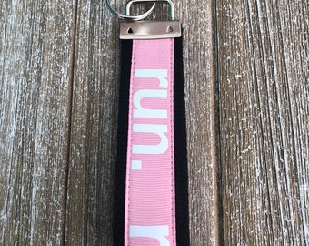 Run Keychain for Women,  Runners Key Fob, Keychain Wristlet, Gifts for Women, Gifts for Runners,  Key Holder For Girls, Accessories