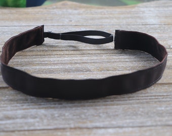 Brown School Uniform Headband - No Slip Headband - Headband for Girls - Headband for Women - Sports Headband - Hair Bands for Girls