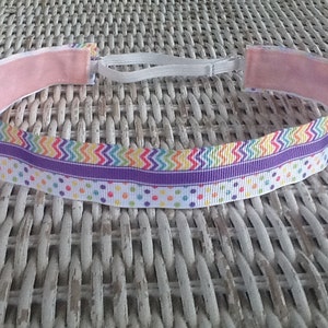 Purple Chevron Headband, No Slip Headband, Headband for Girls, Adjustable Headband, Sport Headband, Hair Band for Girls, Hair Accessory