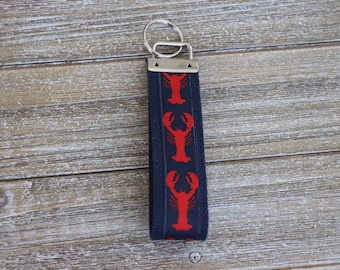 Red Lobster Keychain - Nautical Keychain - Keychains for Women - Gifts for Women - Gifts for Her - Lobster Gifts - Lobster Key Fobs