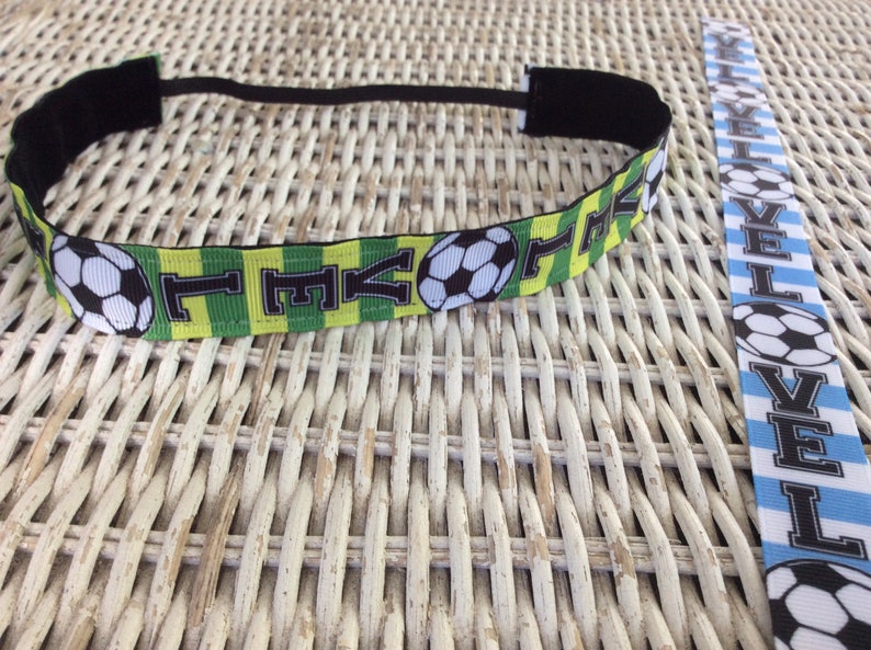 Stripped Soccer Headband Headbands for Girls Headbands for Etsy
