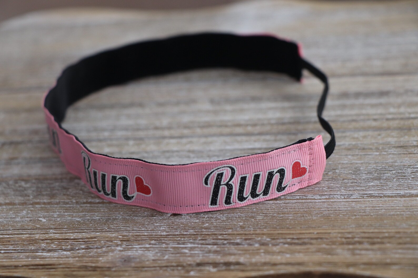 Pink Run Headband Headbands for Runners Adjustable Headband Etsy