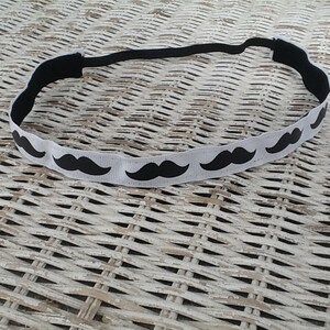 Skinny Mustache Headband, Non Slip Headband, Headband for Women, Headband for Girls, Sports Headband, Running Headband, Hair Bands for Girls