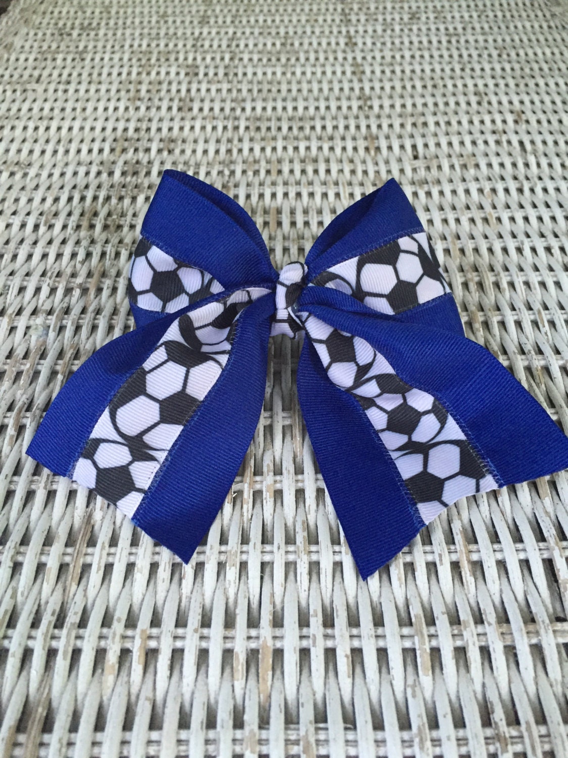 Soccer Hair Bow Customize Your Color Cheer Bows For Girls