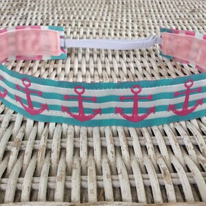 Pink Anchor Headband - Headband for Women - Headband for Girls - Sports Headband - No Slip Headband - Adult Headband - Girls Hair Accessory