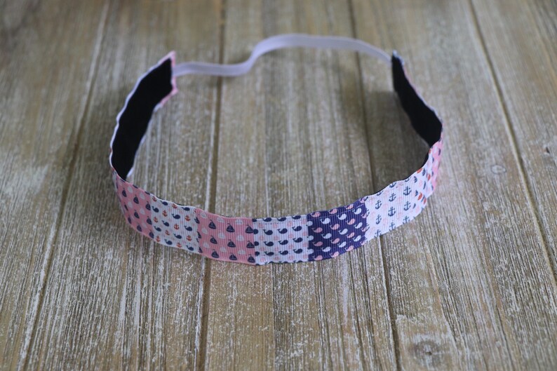 Pink Blue Nautical Headband Headband for Girls Adjustable Etsy