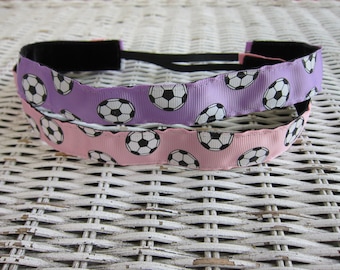 Soccer Headband for Girls - No Slip Headband - Sports Headband - Soccer Team Headband - Headband for Women - Velvet Hair Bands - Accessory