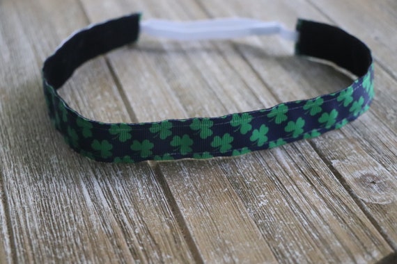 PHALIN St. Patrick‘s Day Stirnband – Grünes Kleeblatt Mit Strass & Perlen (ca. 14 Cm)