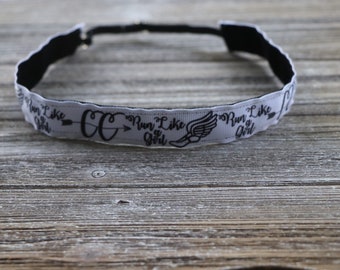 Cross Country Headband, Running Headband, Girls Sports Headband, Adult Headbands, Runner Girl Headband, Running Gift, Headband for Women