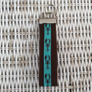 Turquoise Lobster Keychain, Nautical Keychain, Lobster Key Fob, Keychains for Women, Gifts for Women, Gifts for Her, Best Teacher Gifts