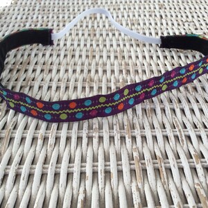 Purple Running Headband, Sports Headband,  Skinny Headband, Non Slip Headband, Fitness Headband, Hair Accessories, Hair Bands for Girls
