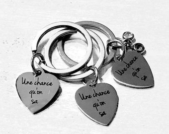 Key ring A chance that we know, Lover, Husband, Son, Daughter, Lover, Wife, Husband, Man and Woman, Christmas stocking, Romantic gift