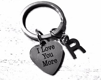 Forever/Love 1x and I Love You More 1x Keychain, Lover, Husband, Lover, Wife, Man and Woman, Stocking Stuffer, Romantic Gift