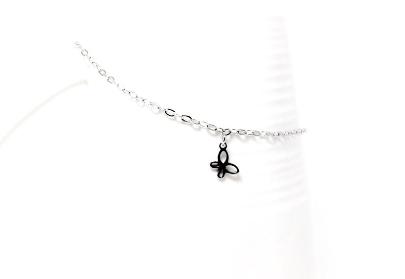 Stainless Steel Anklets with Hollow Out Butterfly, Sign of Life, Dragonfly image 4