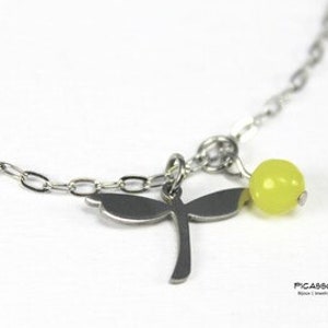 Stainless Steel Anklets with Hollow Out Butterfly, Sign of Life, Dragonfly image 2