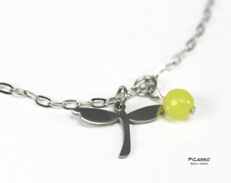 Stainless Steel Anklets with Hollow Out Butterfly, Sign of Life, Dragonfly image 2