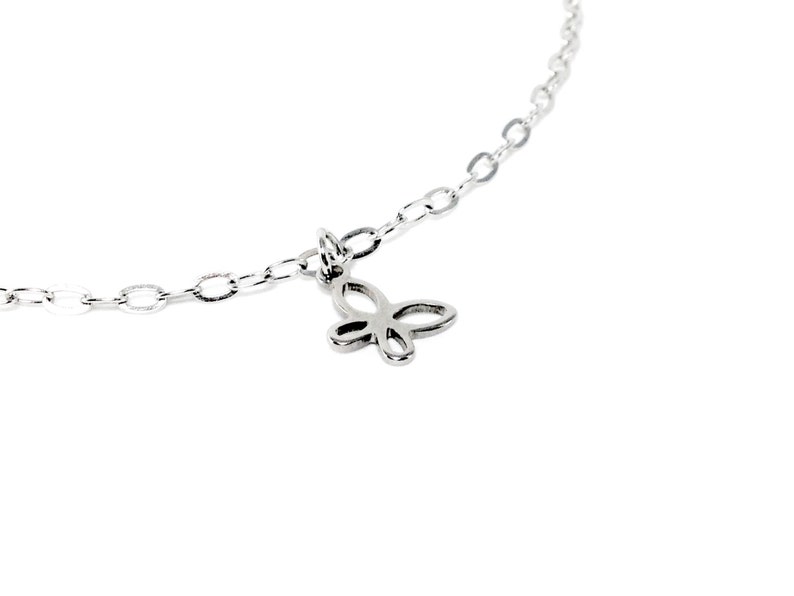 Stainless Steel Anklets with Hollow Out Butterfly, Sign of Life, Dragonfly image 3