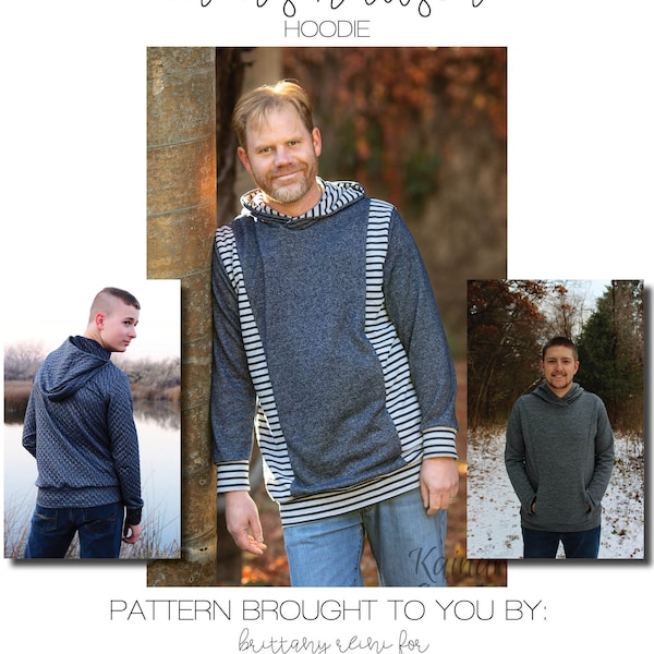 Men’s Hudson Hoodie PDF Sewing Pattern