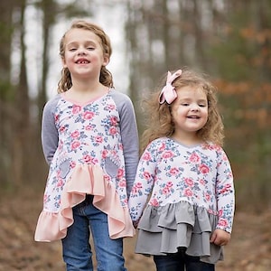 Blair Top & Tunic PDF Sewing Pattern Sizes 1/2-14