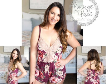 Lounge & Lace Collection- Betty Sleep Romper