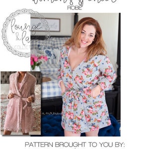 Lounge & Lace Collection- Women’s Spencer Robe PDF Sewing Pattern