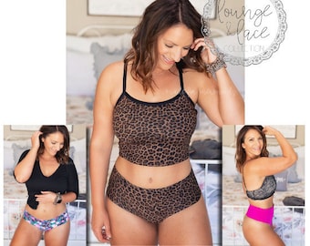 Lounge & Lace Collection- Nadia No Show Cheeky and Thong PDF Sewing Pattern