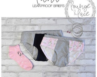 Lounge & Lace Collection- Youth Luna Leakproof Briefs