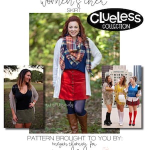 Women’s Cher Skirt Pattern PDF Sewing Pattern